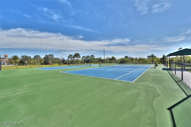 view of sport court