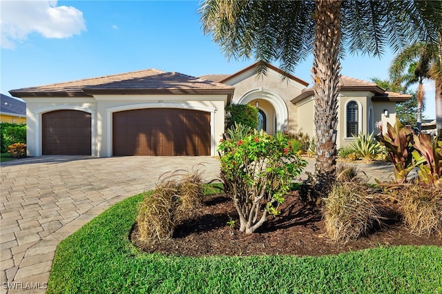 view of front of house featuring a garage