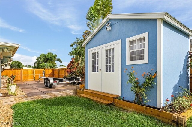 1857 Whitecap Cir, North Fort Myers, FL 33903 - view of outdoor structure featuring an outbuilding