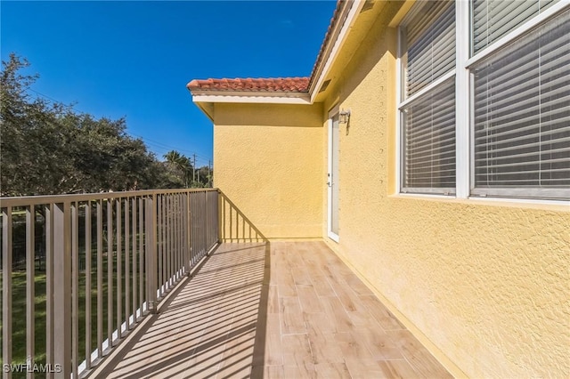 view of balcony