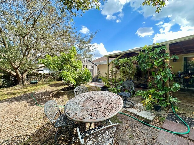 view of yard featuring a patio area