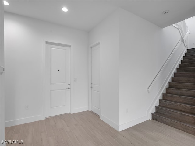 interior space with wood-type flooring