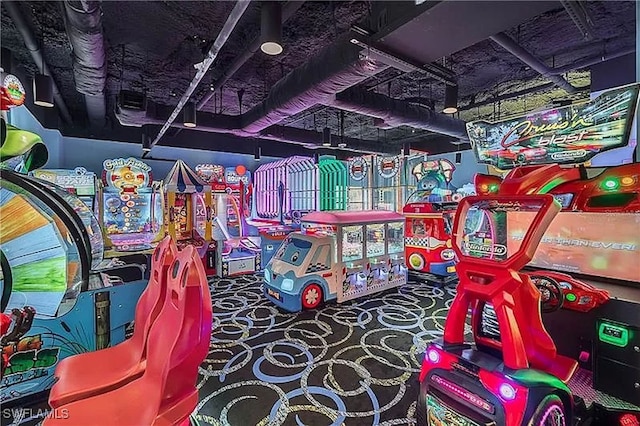 14501 Grove Resort Ave Unit 3712, Winter Garden, FL 34787 - game room with carpet