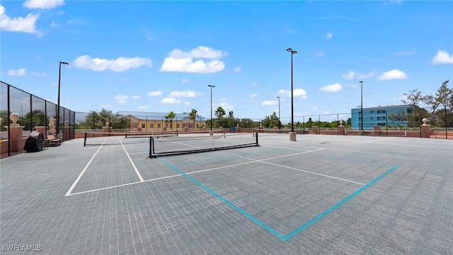 view of tennis court