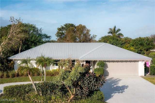 ranch-style house with a garage