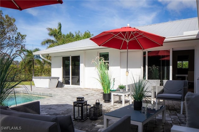 view of patio featuring an outdoor pool