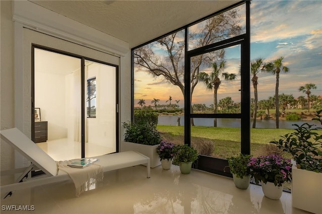 view of sunroom / solarium