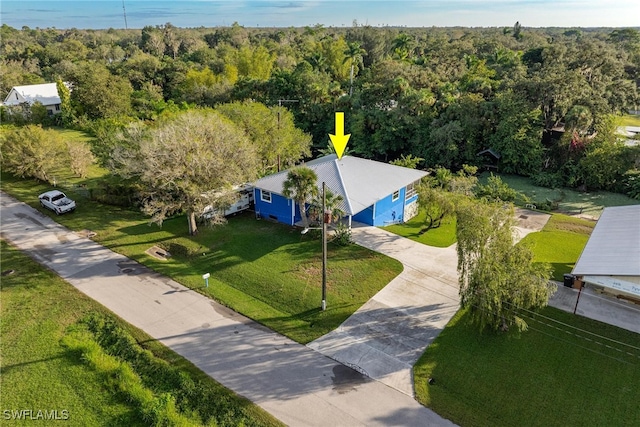 birds eye view of property