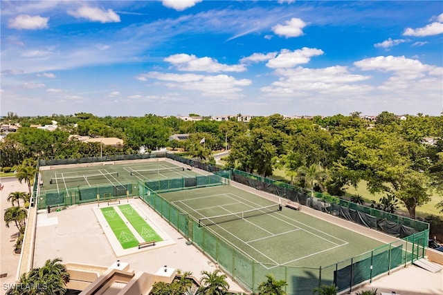 view of tennis court