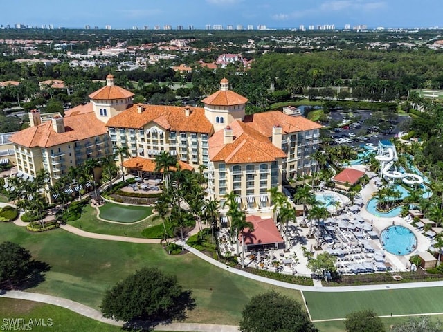 2555 Marquesa Royale Ln Unit 1-301, Naples, FL 34109 - aerial view of city skyline and apartment complex / building