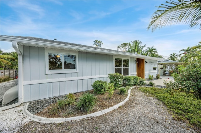 view of ranch-style home