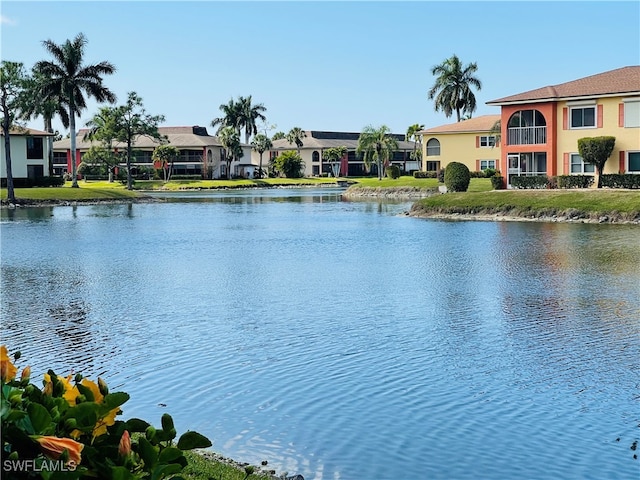 view of water feature