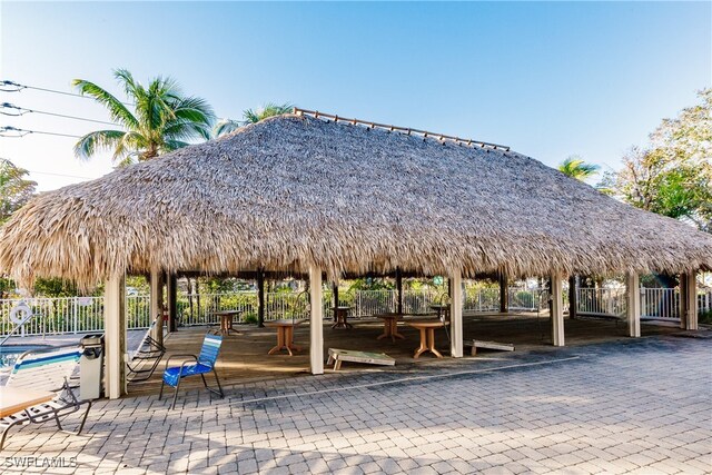 view of property's community featuring a gazebo