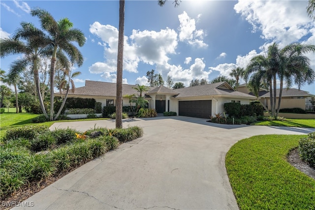 ranch-style house with a garage