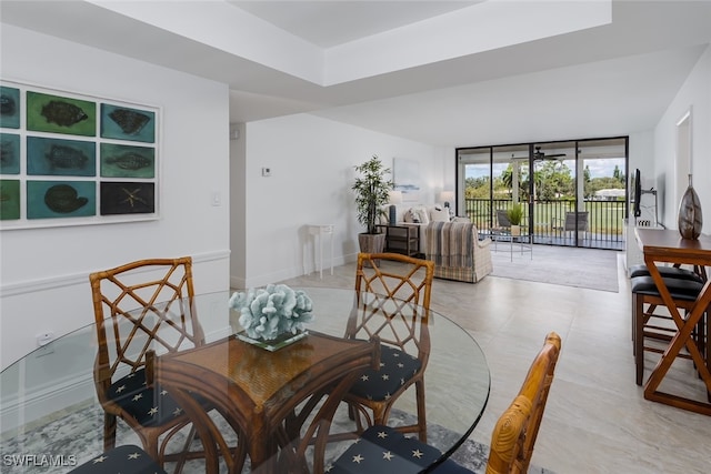 view of dining space