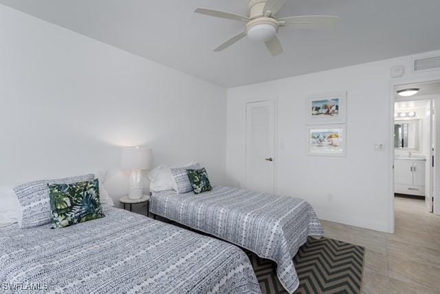 413 Augusta Blvd Unit 205, Naples, FL 34113 - bedroom featuring a ceiling fan