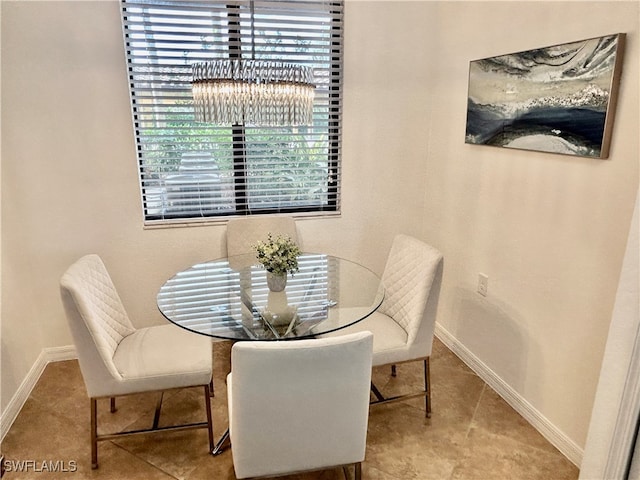 view of dining area