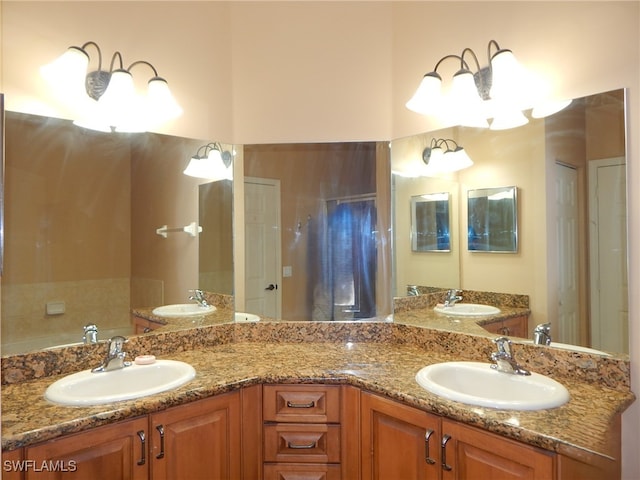 bathroom featuring vanity