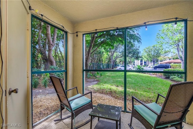 view of sunroom / solarium