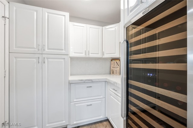 pantry featuring beverage cooler