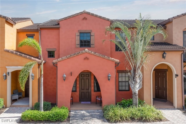 view of mediterranean / spanish house