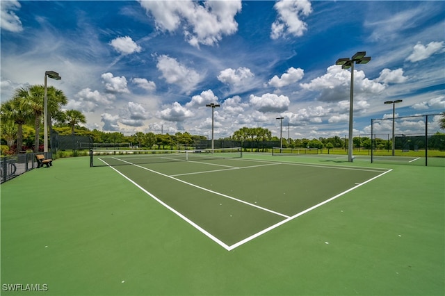 view of sport court