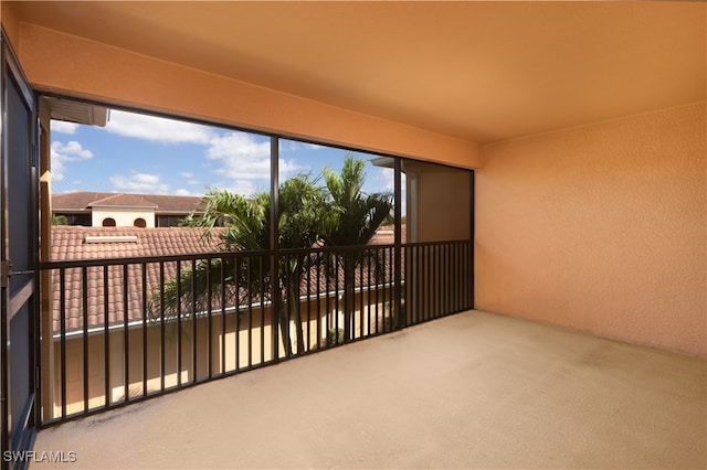 view of sunroom