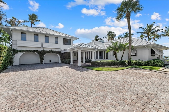 view of front of house featuring a garage