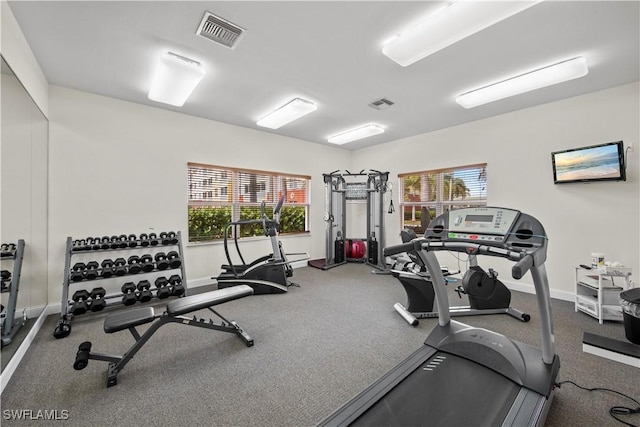 view of exercise room