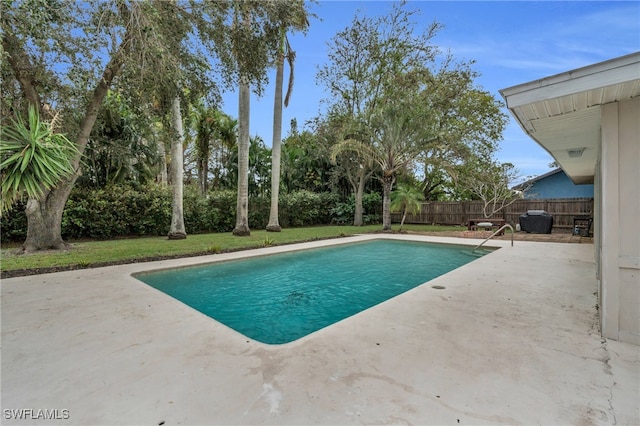 view of pool with a patio