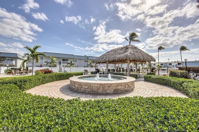 view of home's community with a gazebo