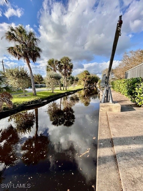 view of water feature