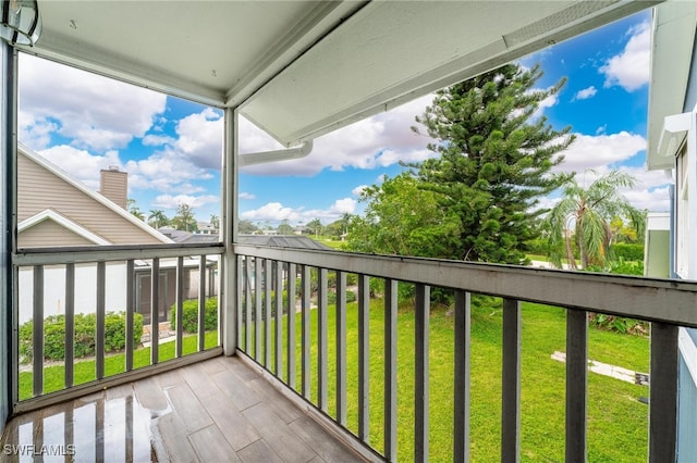 view of balcony