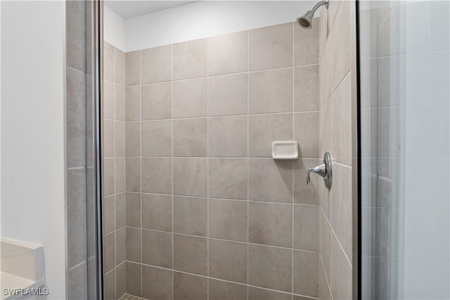 bathroom featuring walk in shower