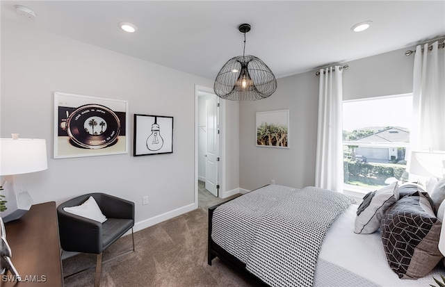 bedroom featuring carpet floors