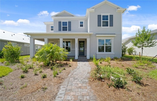 42202 Lake Timber Dr, Punta Gorda, FL 33982 - view of front of property with covered porch
