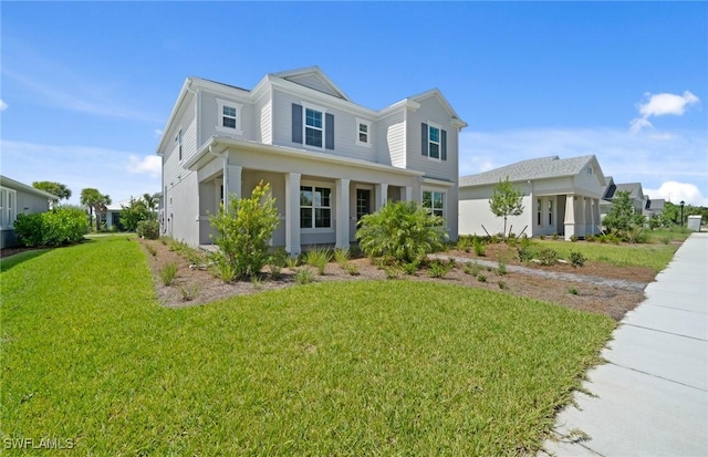 42202 Lake Timber Dr, Punta Gorda, FL 33982 - view of front facade featuring a front lawn