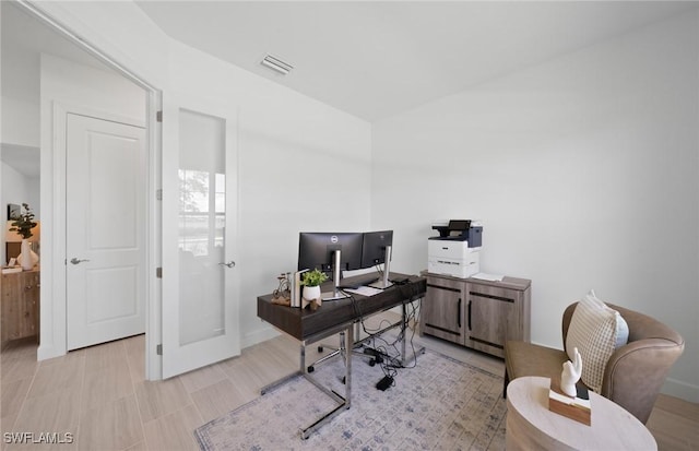 42202 Lake Timber Dr, Punta Gorda, FL 33982 - office space with baseboards and vaulted ceiling