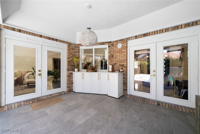 view of patio with french doors