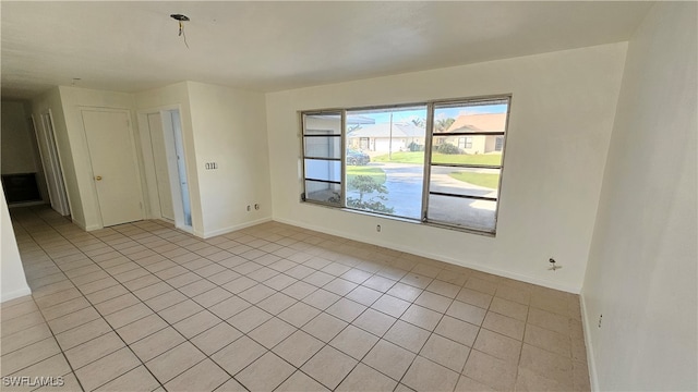 view of tiled empty room