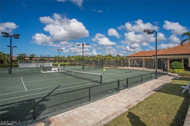 view of sport court