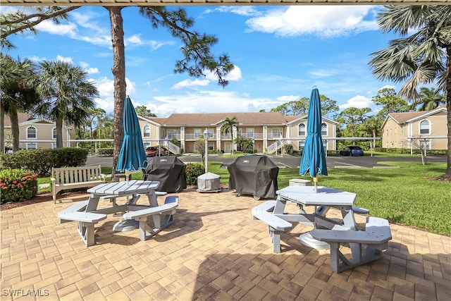 view of patio / terrace featuring area for grilling