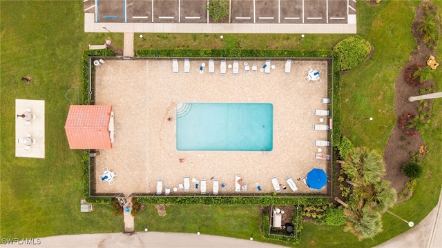 birds eye view of property