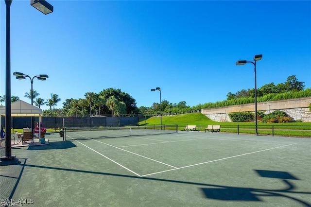 view of tennis court