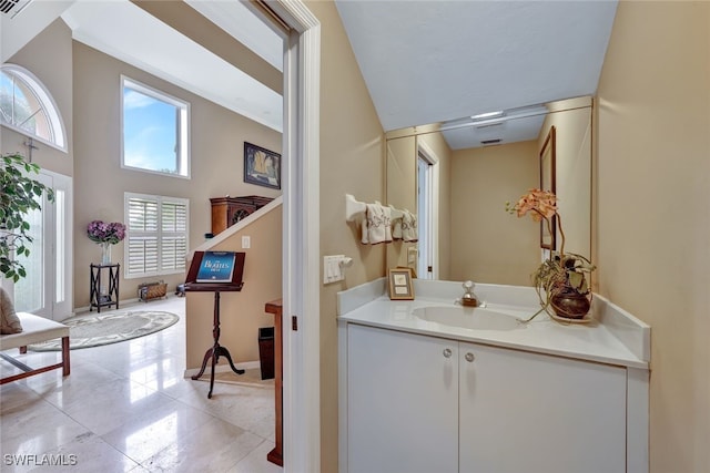 bathroom with vanity