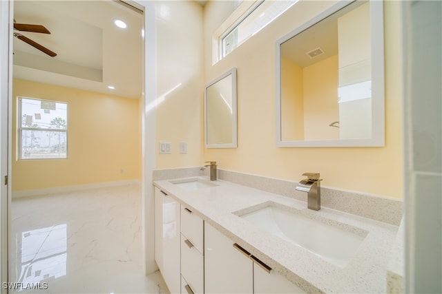 bathroom with vanity