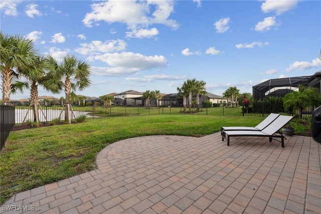 view of patio / terrace featuring a fenced backyard