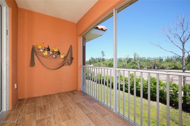view of balcony