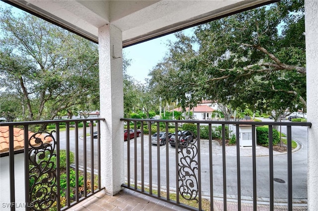 view of balcony