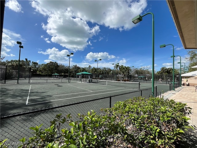 view of tennis court